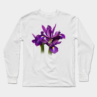 Elegant Dutch Iris Purple Sensation Long Sleeve T-Shirt